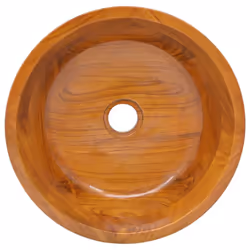 vidaXL Basin Wash Wooden Basin Washroom Bathroom Sink Hardwood Living Space - Additional view 3