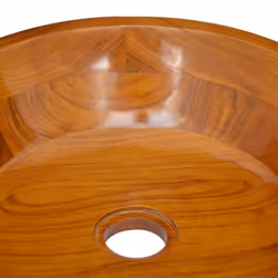vidaXL Basin Wash Wooden Basin Washroom Bathroom Sink Hardwood Living Space - Additional view 4