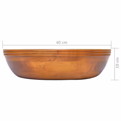 vidaXL Basin Wash Wooden Basin Washroom Bathroom Sink Hardwood Living Space - Additional view 5