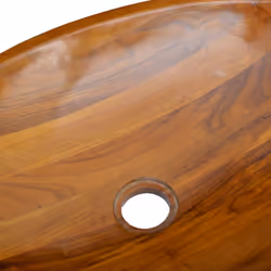 vidaXL Basin Wash Washroom Bathroom Wooden Basin Sink Living Space Hardwood - Additional view 5