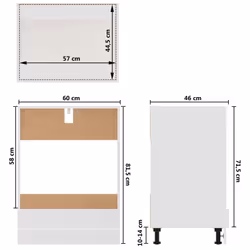 vidaXL Kitchen Cabinet Set 7 Piece White Engineered Wood Hanging Cupboard - Additional view 10