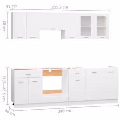VidaXL 3067647 kitchen/dining storage cabinet - Additional view 8