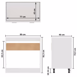 vidaXL Kitchen Cabinet Set 11 Piece White Engineered Wood Storage Cupboard - Additional view 10