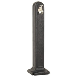 vidaXL Garden Tanker with Faucet Anthracite Stone Look Water Tap Column Patio
