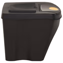 vidaXL 3x Stackable Dustbins Anthracite 75 L Trash Waste Rubbish Garbage Bin - Additional view 6