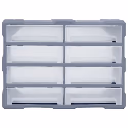 vidaXL Multi-drawer Organiser with Drawers Tool Organiser Unit Storage Cabinet - grey - Additional view 4