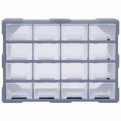 vidaXL Multi-drawer Organiser with 16 Middle Drawers Storage Cabinet Tool Box - Additional view 4