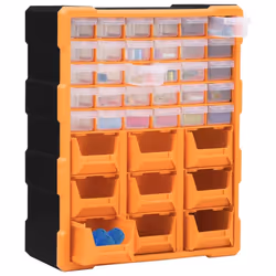 vidaXL Multi-drawer Organiser with 39 Drawers Storage Cabinet Sewing Tool Box