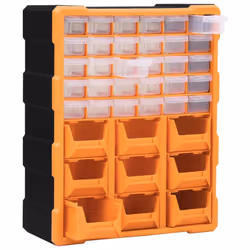 vidaXL Multi-drawer Organiser with 39 Drawers Storage Cabinet Sewing Tool Box