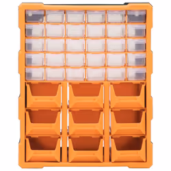 vidaXL Multi-drawer Organiser with 39 Drawers Storage Cabinet Sewing Tool Box - Additional view 4