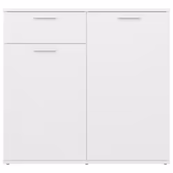 vidaXL Sideboard White Engineered Wood Chest of Drawer Storage Cabinet Shelf - Additional view 7
