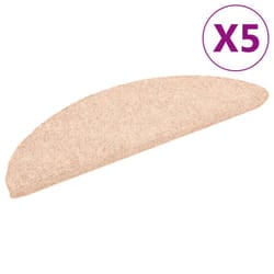 vidaXL 5x Self-adhesive Stair Mats Brown Needle Punch Stairs Rug Protection