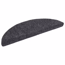 vidaXL Self-adhesive Stair Mats Decoration Stair Protector Anti-slip Stair Rug - dark grey, 56 x 17 x 3 cm/ 5 pcs - Additional view 2