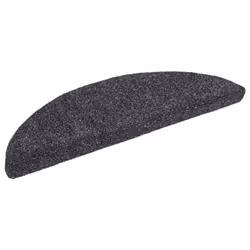 vidaXL 10x Self-adhesive Stair Mats Dark Grey Needle Punch Stairs Protection