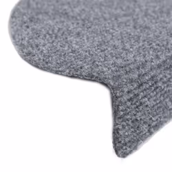 vidaXL 5x Self-adhesive Stair Mats Light Grey Needle Punch Stairs Protection - Additional view 5