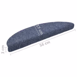 vidaXL 10x Self-adhesive Stair Mats Blue Needle Punch Stairs Rug Protection - Additional view 6