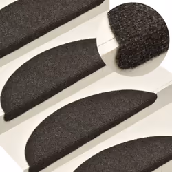 vidaXL 5x Self-adhesive Stair Mats Anthracite Needle Punch Stairs Protection