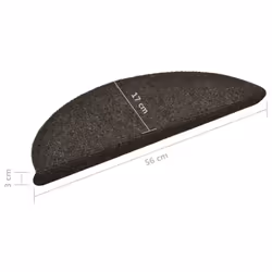 vidaXL 10x Self-adhesive Stair Mats Anthracite Needle Punch Stairs Protection - Additional view 7