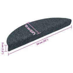 vidaXL Self-adhesive Stair Mats Decoration Stair Protector Anti-slip Stair Rug - 10 pcs