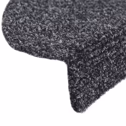vidaXL 10x Self-adhesive Stair Mats Dark Grey Needle Punch Stairs Protection - Additional view 5