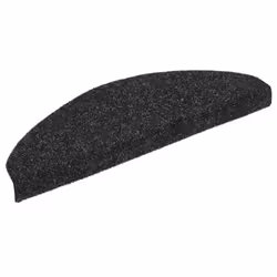 vidaXL 5x Self-adhesive Stair Mats Black Needle Punch Stairs Rug Protection - Additional view 3