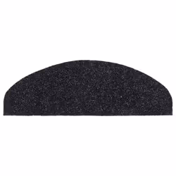 vidaXL 10x Self-adhesive Stair Mats Black Needle Punch Stairs Rug Protection - Additional view 4