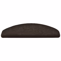 vidaXL 10x Self-adhesive Stair Mats Dark Brown 65x21x4cm Needle Punch Rug