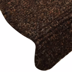 vidaXL 5x Self-adhesive Stair Mats Brown Needle Punch Stairs Rug Protection - Additional view 6