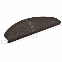 vidaXL 10x Self-adhesive Stair Mats Anthracite Needle Punch Stairs Protection - Additional view 7