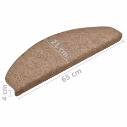 vidaXL 5x Self-adhesive Stair Mats Cream Needle Punch Stair Rug Decoration - Additional view 6