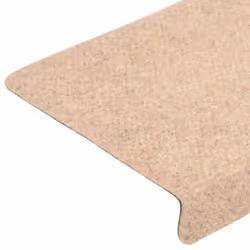 vidaXL Stair Mats 10 pcs Cream 65x21x4 cm Stair Tread Step Tread Needle Punch - Additional view 10