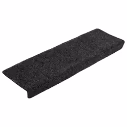 vidaXL Stair Mats Carpet Stair Tread Stair Step Rug 10 pcs Grey Needle Punch