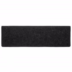 vidaXL Stair Mats Carpet Stair Tread Stair Step Rug 5 pcs Black Needle Punch - Additional view 4