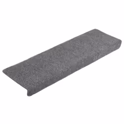 vidaXL Stair Mats Carpet Rug Stair Protector 5 pcs Light Grey Needle Punch - Additional view 2
