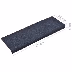 vidaXL Stair Mats Carpet Rug Stair Protector 5 pcs Needle Punch Anthracite