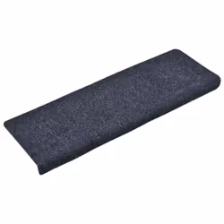 vidaXL Stair Mats Carpet Rug Stair Protector 10 pcs Anthracite Needle Punch - Additional view 3