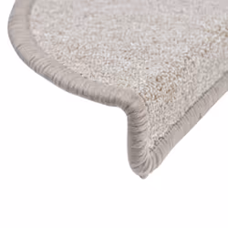 vidaXL Stair Mats Carpet Stair Tread Stair Step Rug Decoration 10 pcs Taupe - Additional view 5