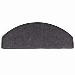 vidaXL Stair Mats Carpet Stair Tread Stair Step Rug Decor  10 pcs Anthracite - Additional view 4