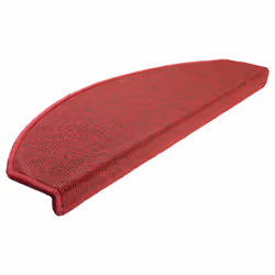 vidaXL Carpet Stair Treads Dark Green Stair Step Rug Protection Home Decor - bordeaux red