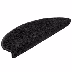 vidaXL Stair Mats 10 pcs Black Home Decor Stair Step Rug Carpet Protector - Additional view 2