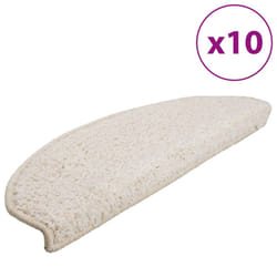 vidaXL Stair Mats 10 pcs White Home Decor Stair Step Rug Carpet Protector