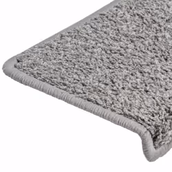 vidaXL Carpet Stair Treads Decorative Stair Step Protector Rug Stair Mats - grey, 10 - Additional view 5