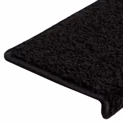 vidaXL Carpet Stair Treads Decorative Stair Step Protector Rug Stair Mats - black, 10 - Additional view 6