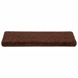 vidaXL Carpet Stair Treads Decorative Stair Step Protector Rug Stair Mats - dark brown, 10 - Additional view 4