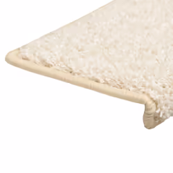 vidaXL Carpet Stair Treads Decorative Stair Step Protector Rug Stair Mats - white, 10 - Additional view 4
