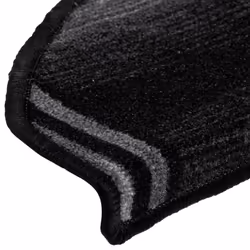 vidaXL Self-adhesive Stair Mats Carpet Stair Treads Stair Step Protector Rug - black and grey, 10 pcs - Additional view 6