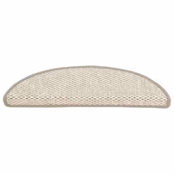 vidaXL Stair Mats Self-adhesive Carpet Stair Rug Sisal-Look 15 pcs Platina - Additional view 2