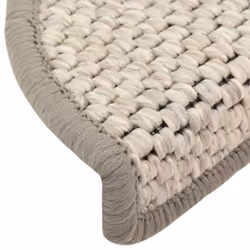 vidaXL Stair Mats Self-adhesive Carpet Stair Rug Sisal-Look 15 pcs Platina - Additional view 5