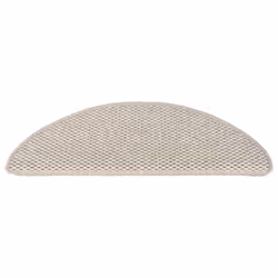 vidaXL Stair Mats Self-adhesive Carpet Stair Rug Sisal-Look 15 pcs Silver - Additional view 2