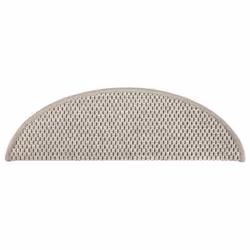 vidaXL Stair Mats Self-adhesive Carpet Stair Rug Sisal-Look 15 pcs Silver - Additional view 3